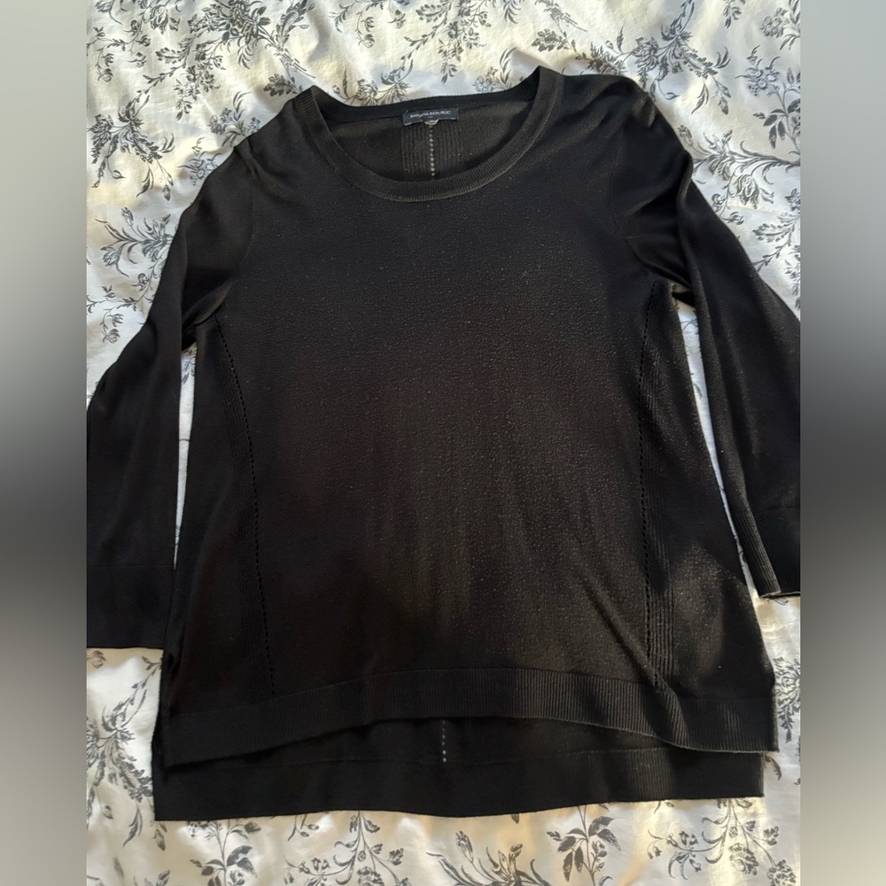 Banana Republic Black super light and soft Sweater